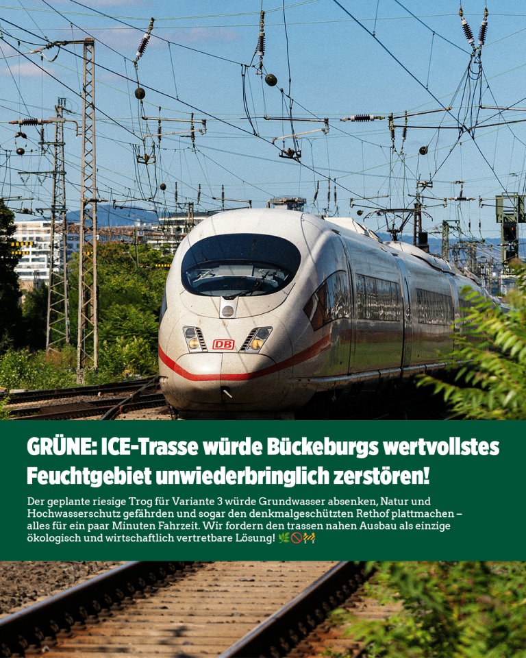 Kein ICE durch die Niederung